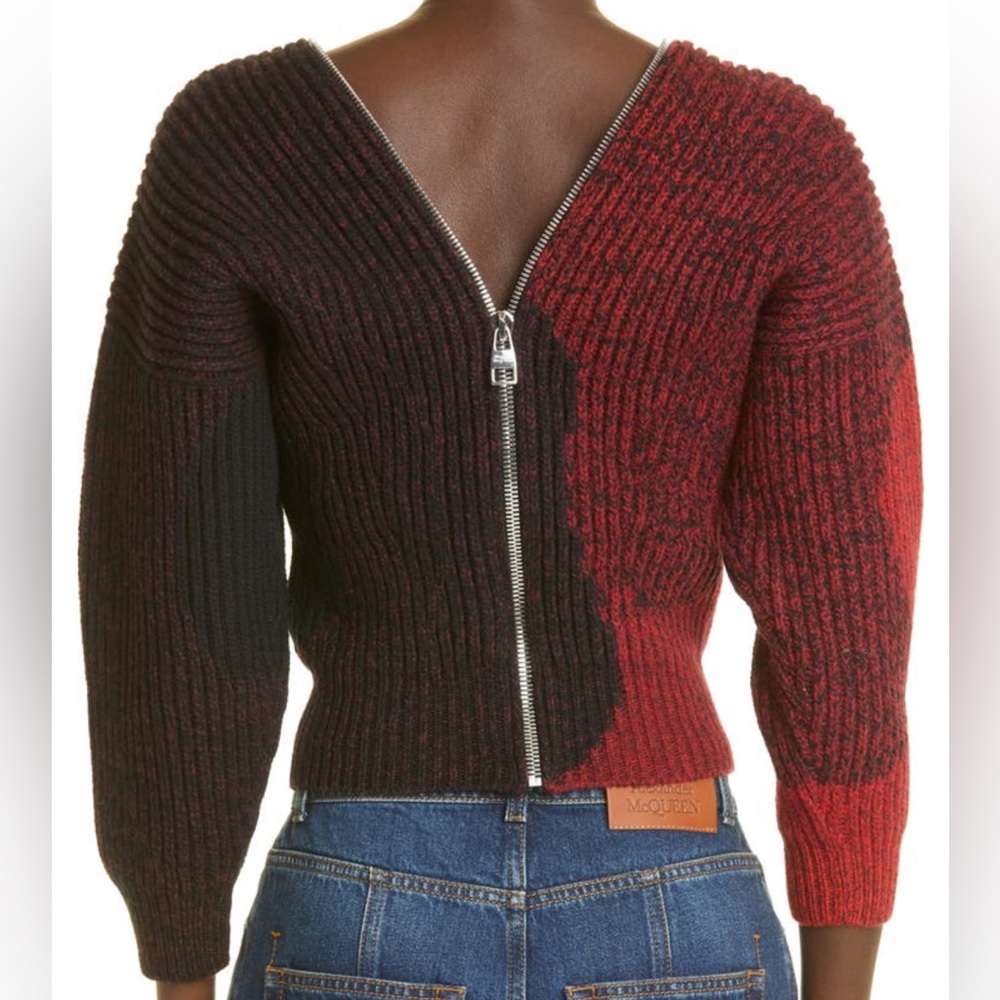 NWT Alexander McQueen colorblock zipped sweater sz Small HP Pick!💕 - Picture 4 of 10